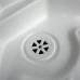 Shower waste 63mm White Plastic top 28mm 45 ° deg angled Sink Drain suitable for shower tray Caravan Motorhome SC423Z